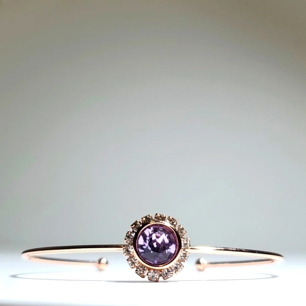 Ted Baker London Purple Swarovski Crystal Sappelle Daisy Lace Ultra Fine …